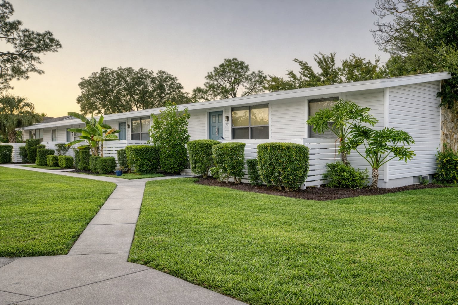 Stone Cove Apartments exterior in St. Augustine.